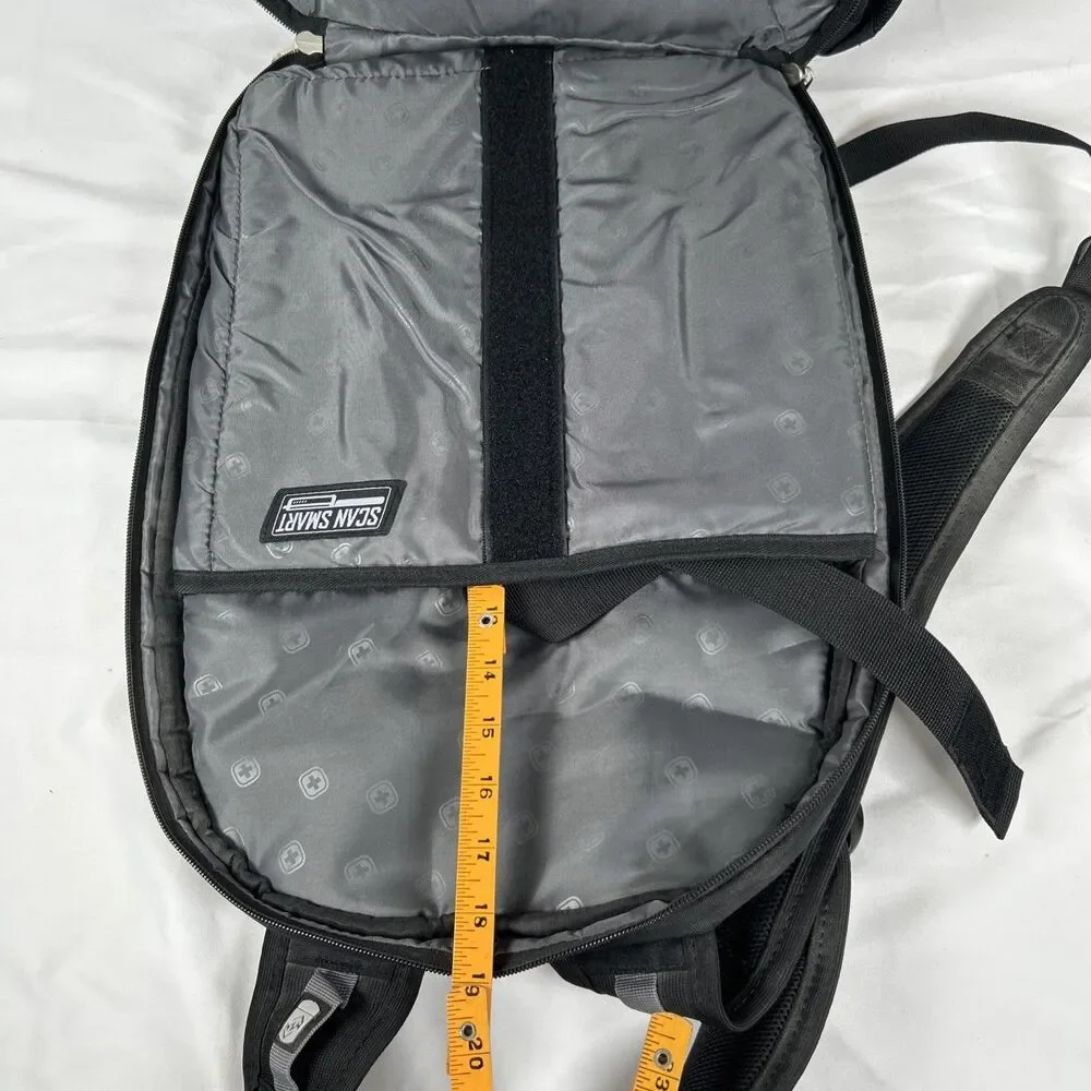 SwissGear 1900 ScanSmart TSA Laptop Backpack Black Custom Patch 4-H Auctioneer